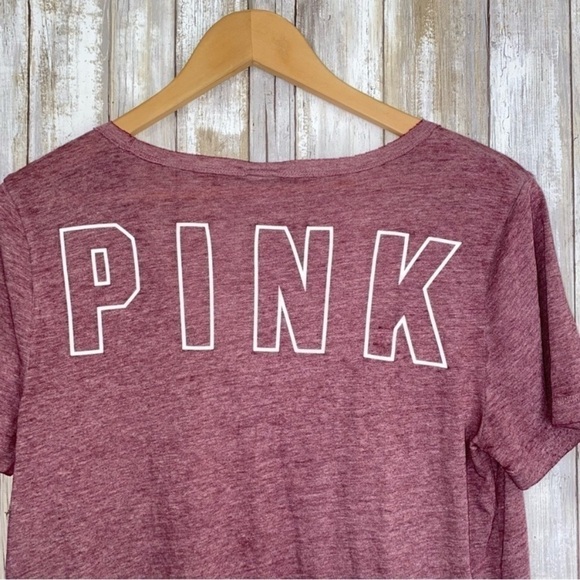 PINK VS Printed Back V Neck Tee - Picture 4 of 5